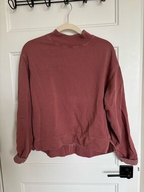 Old Navy Dusty Rose Mock Neck Sweatshirt